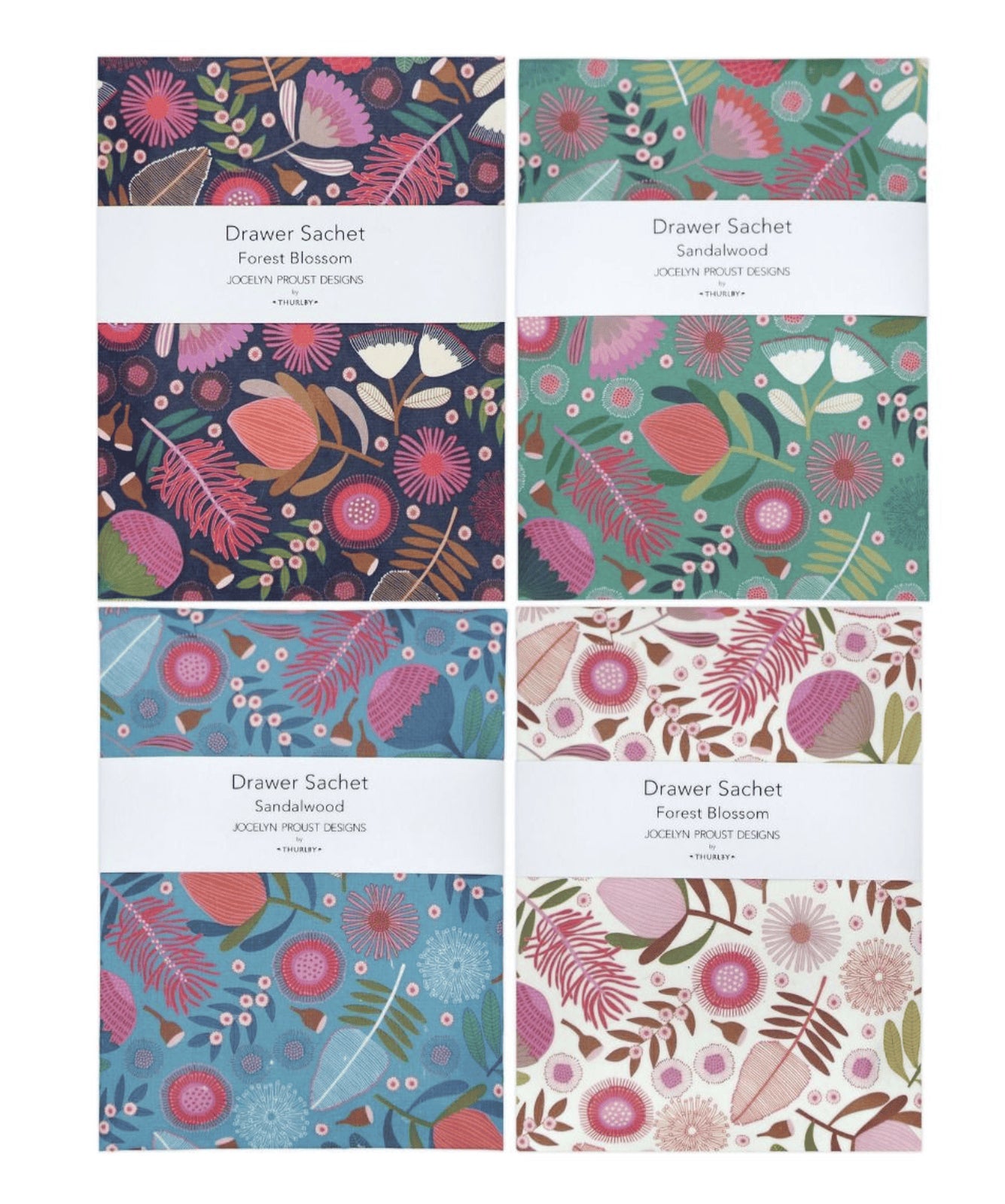 Drawer Sachet - Bush Blossom and Sandalwood Scent