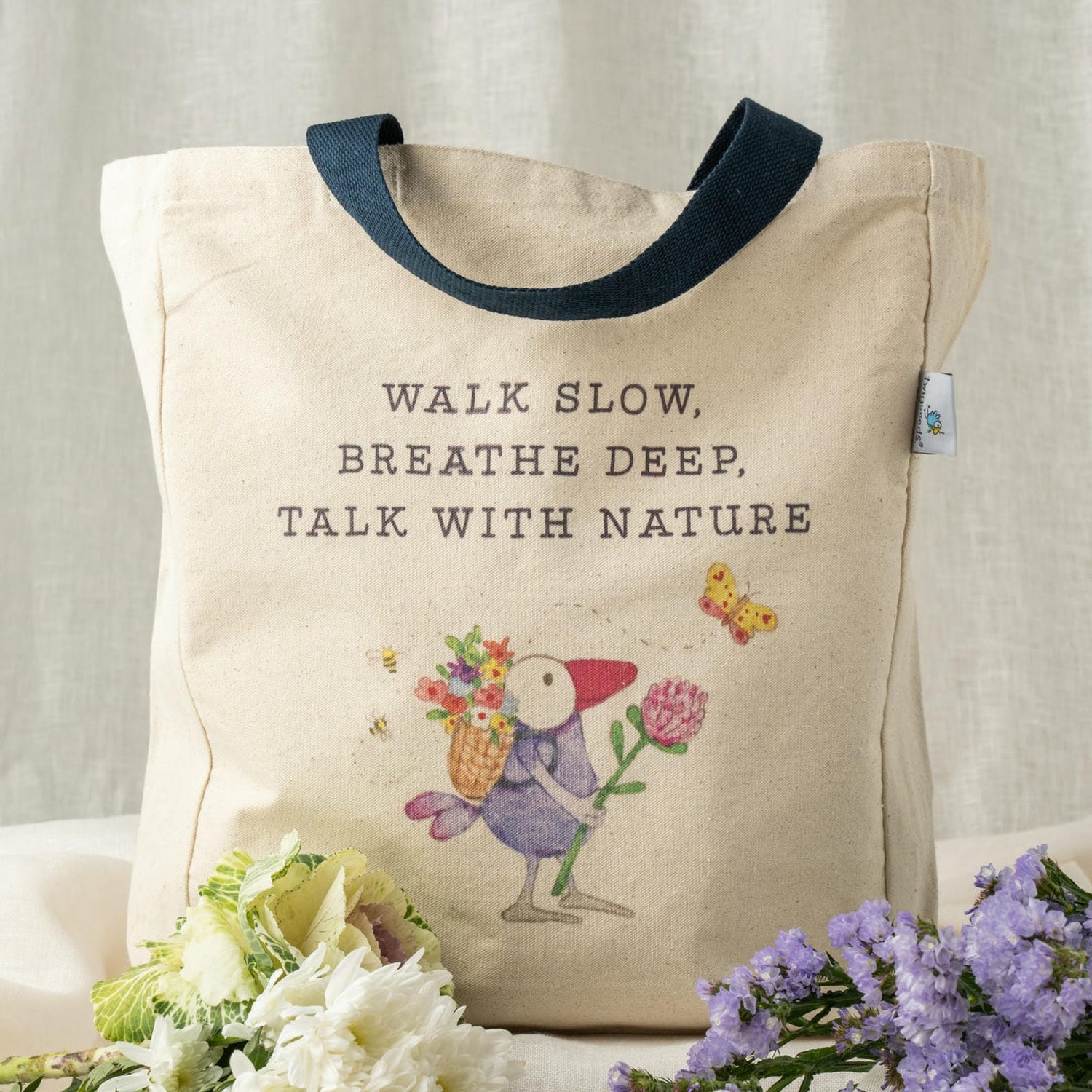 Twigseeds Large Tote Bag-Breathe