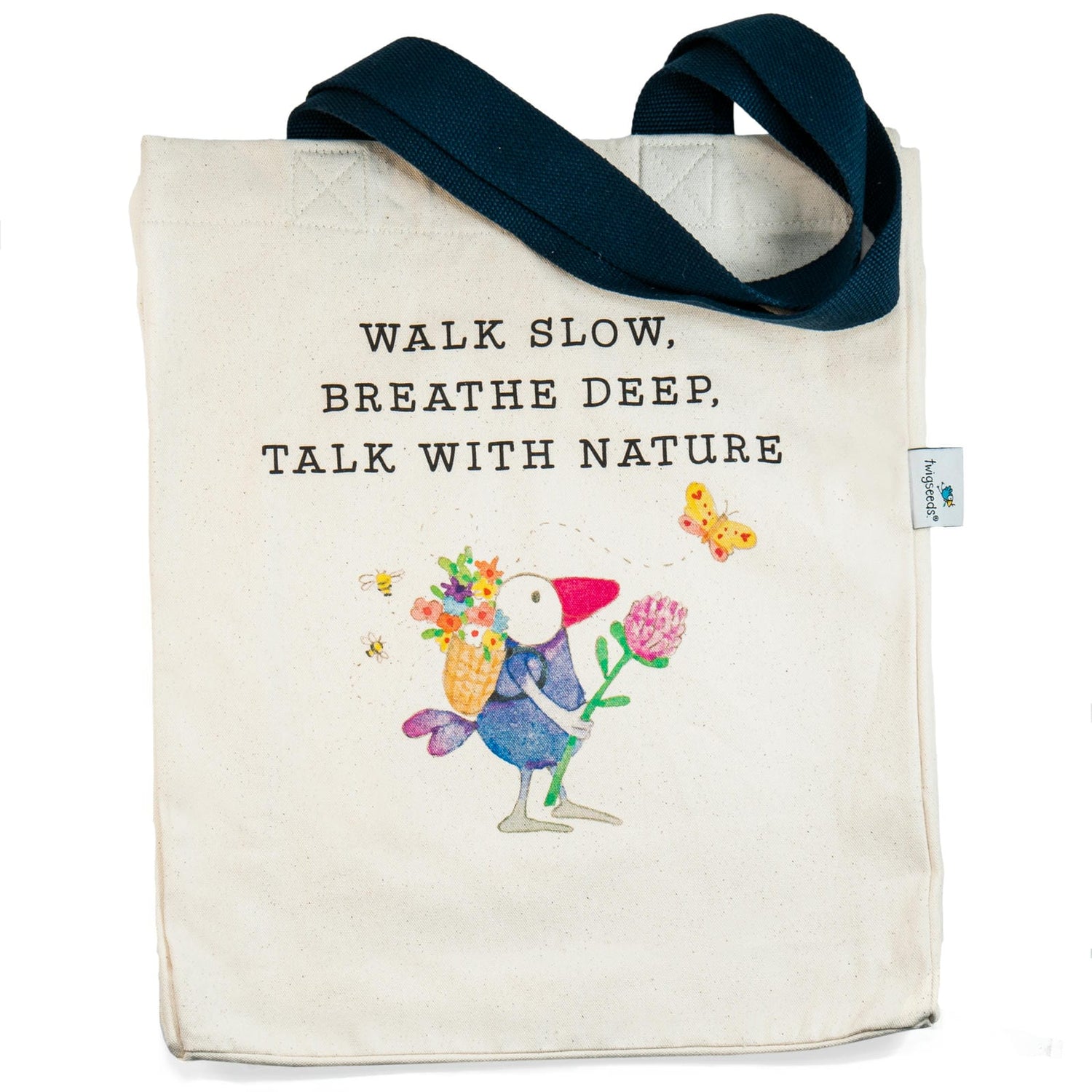 Twigseeds Large Tote Bag-Breathe