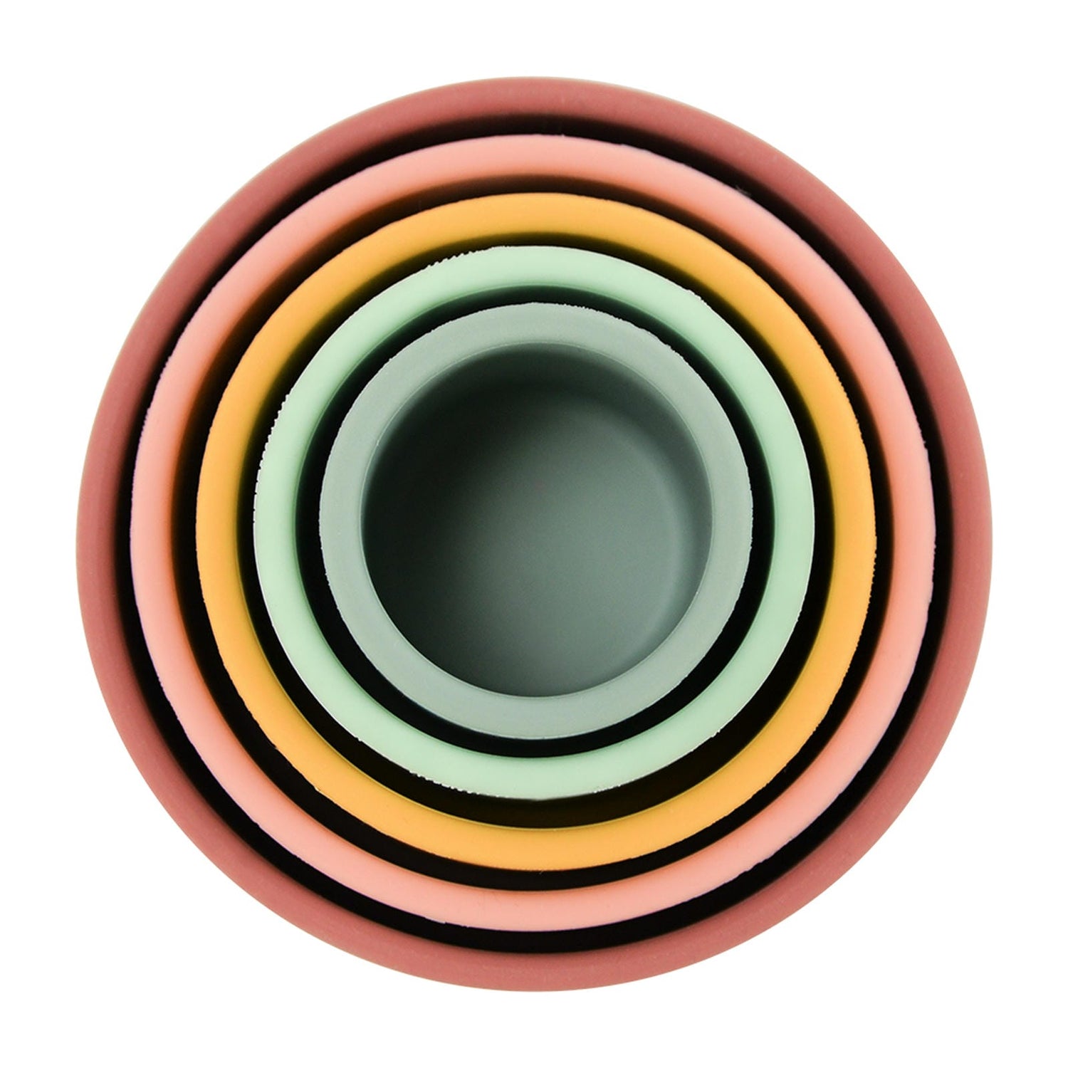 Silicone Stacking Cups - Pink