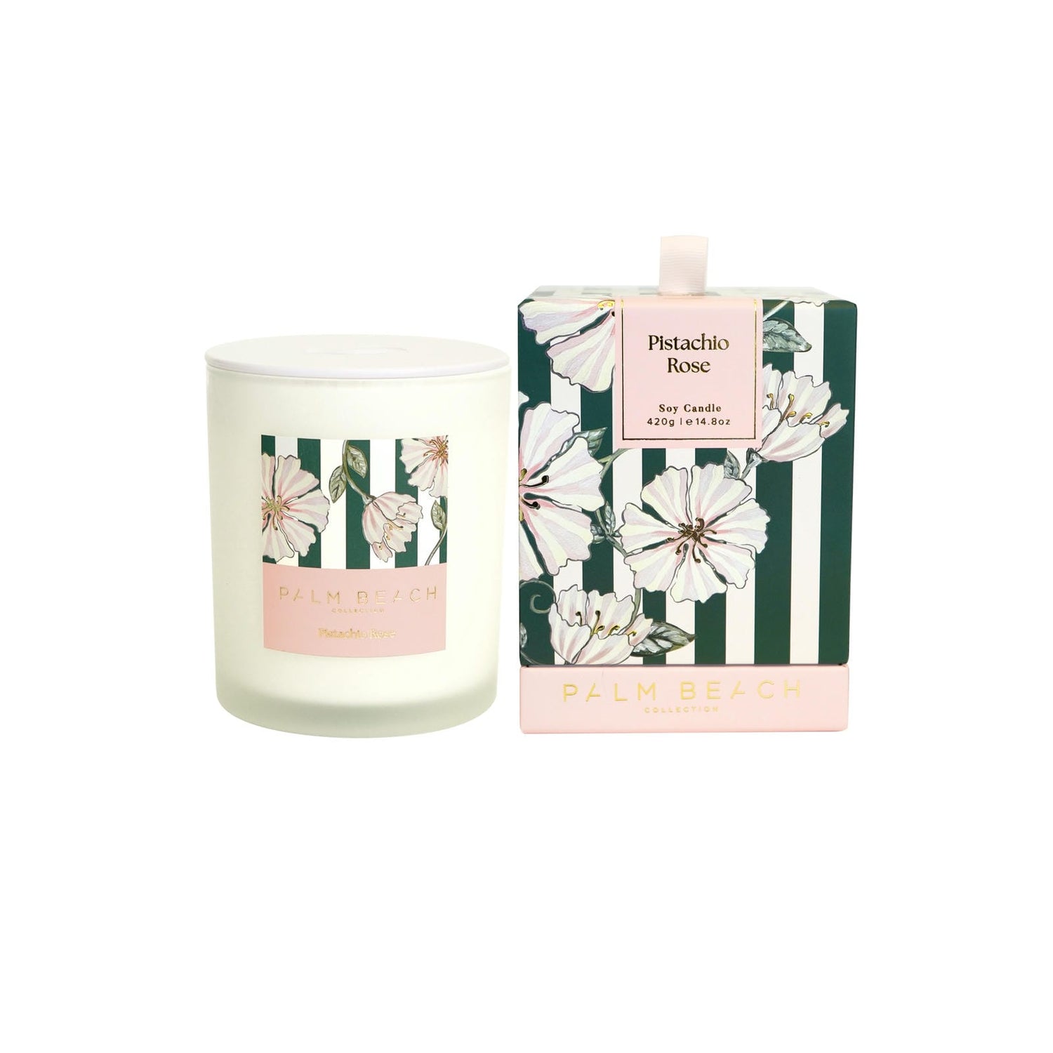 Palm Beach Pistachio Rose 420g Standard Candle