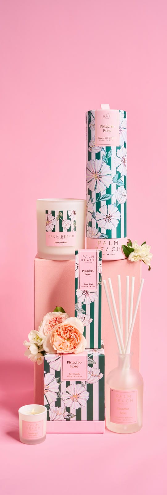 Palm Beach Pistachio Rose 420g Standard Candle