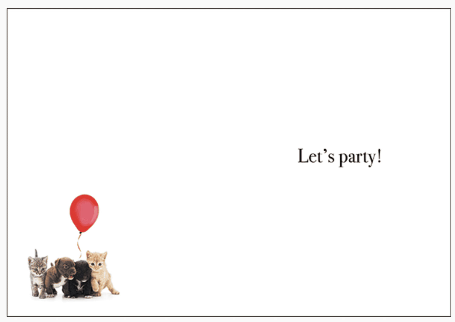 M132 - Happy Birthday Little Fella - Baby Animal Greeting Card