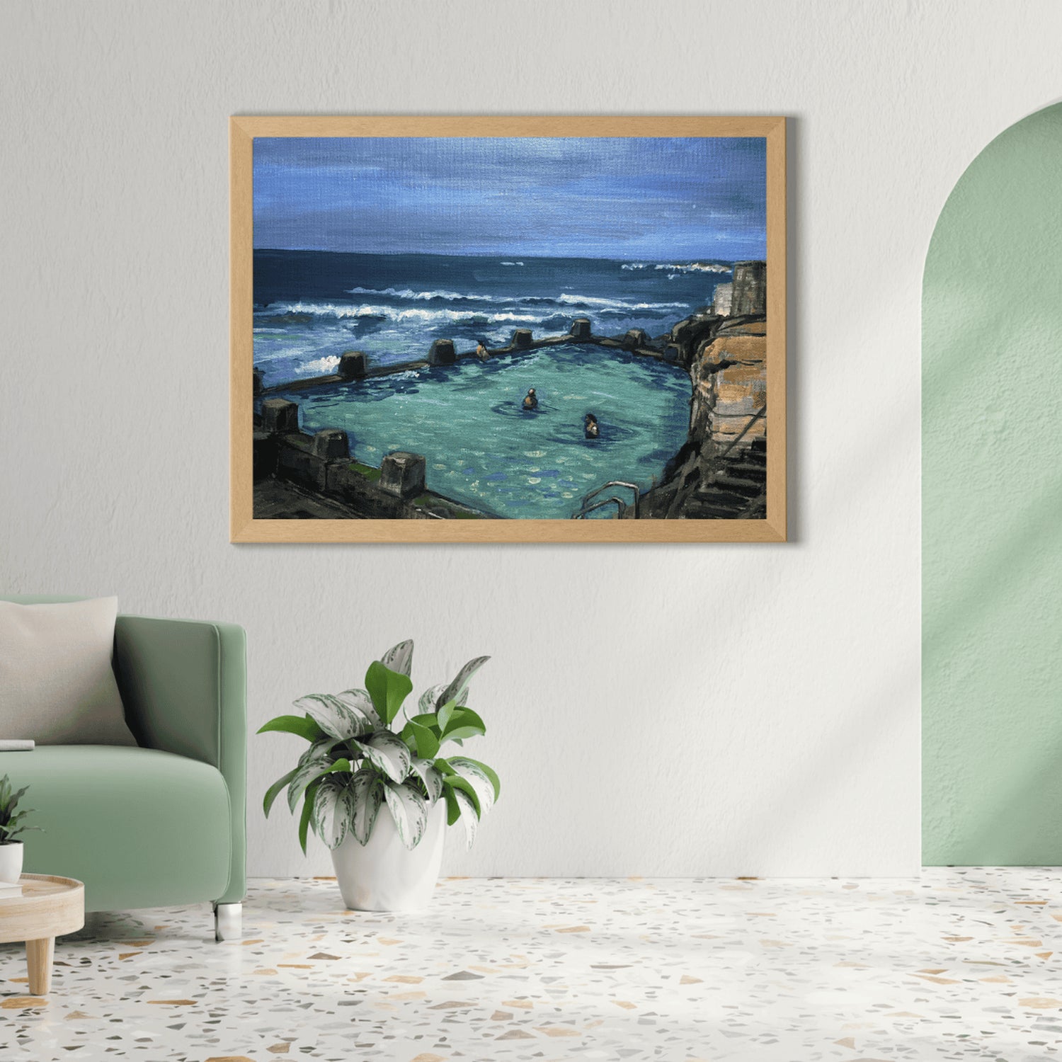 Betsy Marks Print Ross Jones Coogee Pool