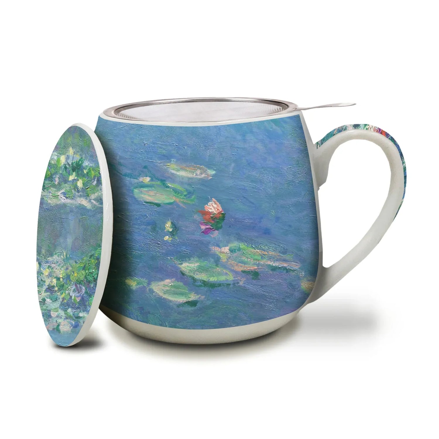 Tea Infuser Mug - Monet's Water Lilies