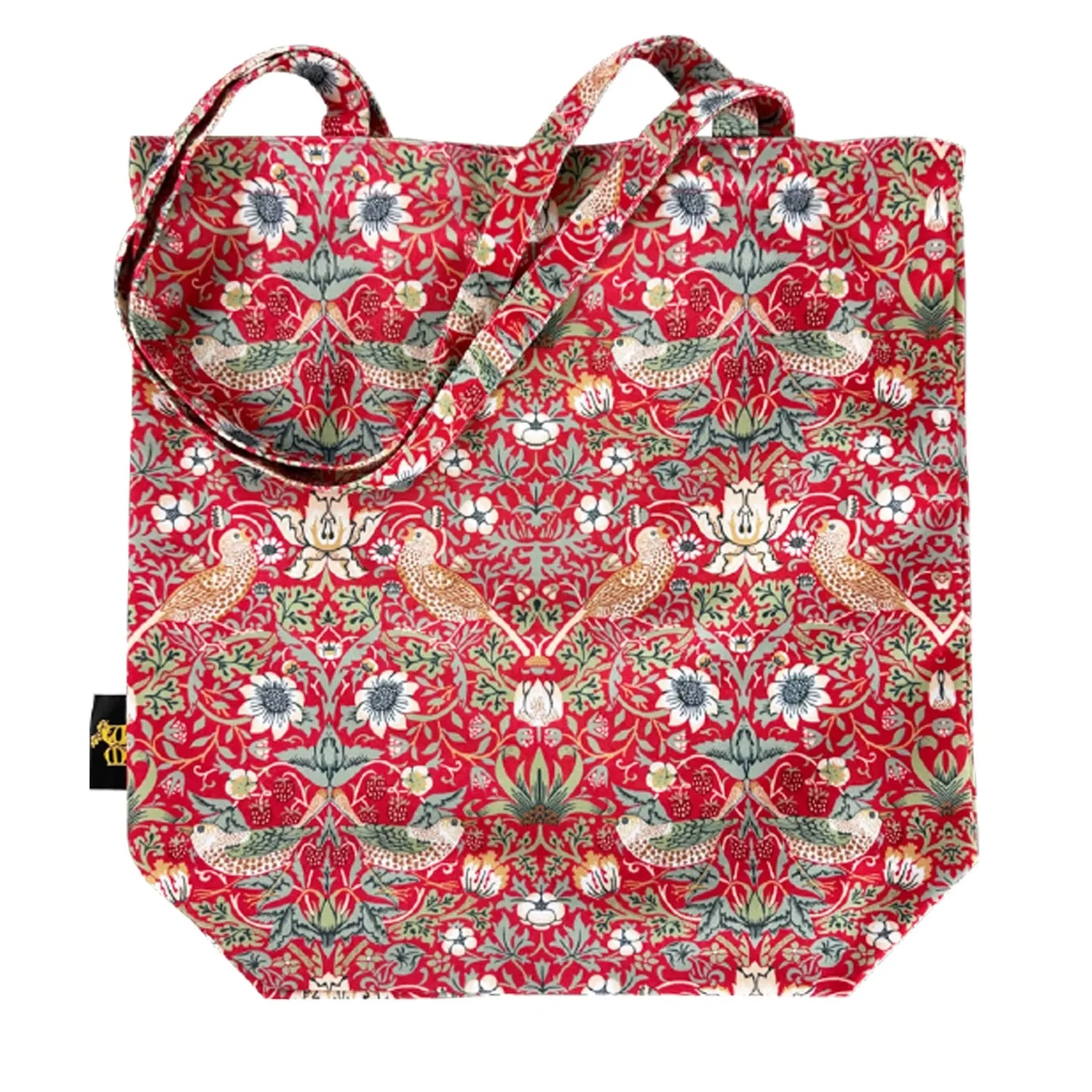 Tote Bag - William Morris Strawberry Thief Red