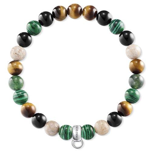 Bracelet Medium Beads - Earth and green beads