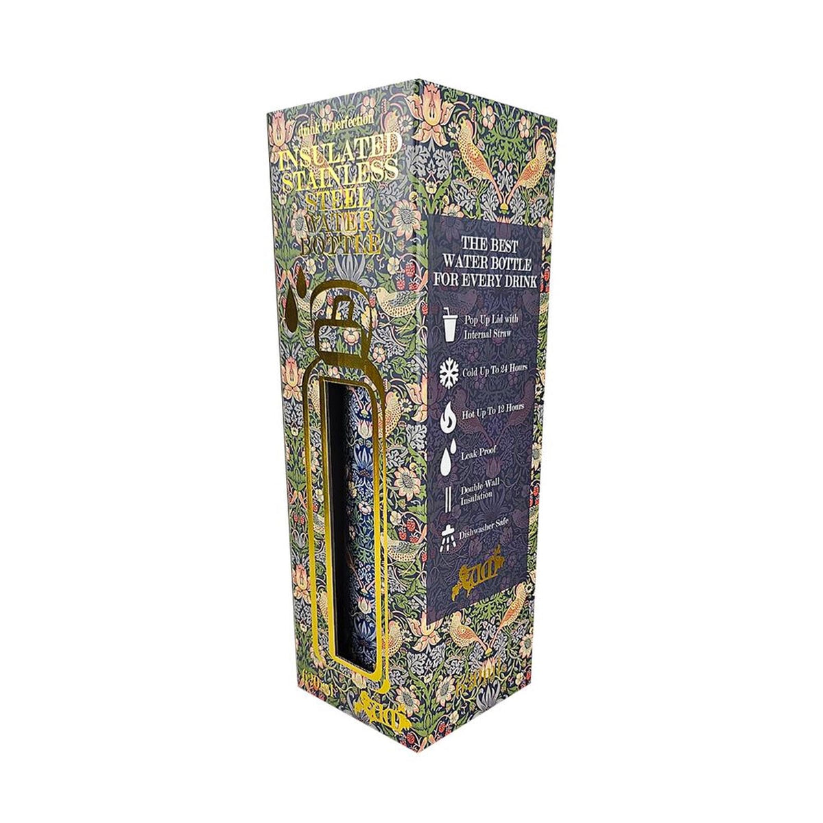 Water Bottle - Strawberry Thief William Morris