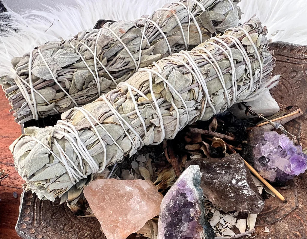 White Sage Smudge Sticks 2 Pack 15cm Spiritual Sky